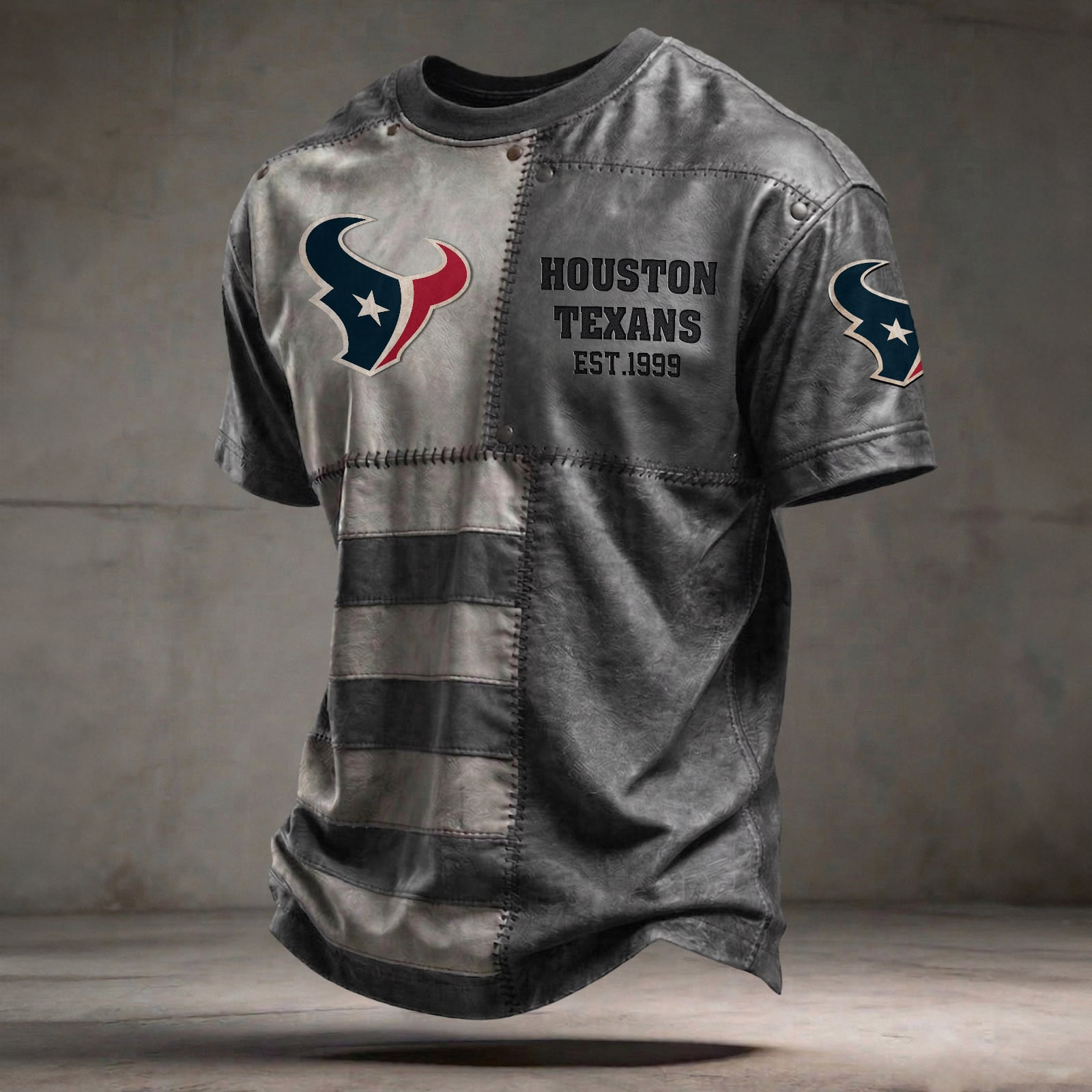 HOU x NFL T-Shirt 0404 DatND DVT Grey