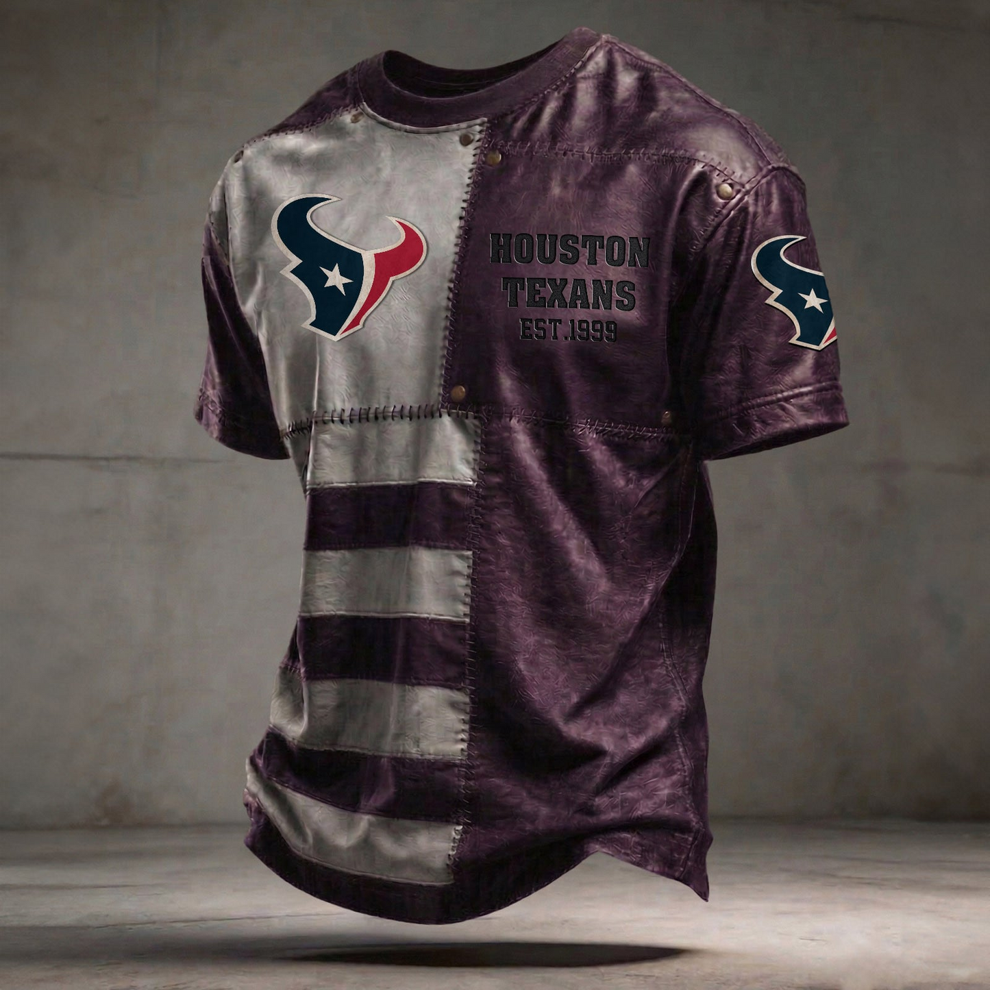 HOU x NFL T-Shirt 0404 DatND DVT Purple