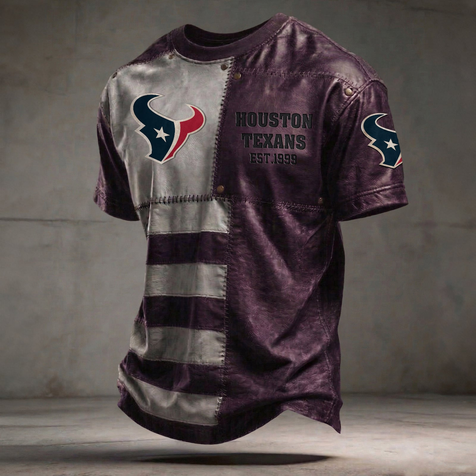 HOU x NFL T-Shirt 0404 DatND DVT Purple