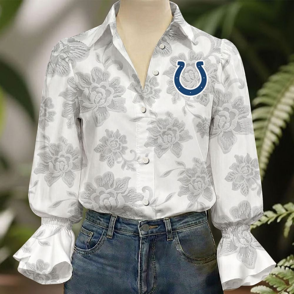 IND x NFL 3D Collared Lace Long Sleeved Shirt 2004 DatND DVT