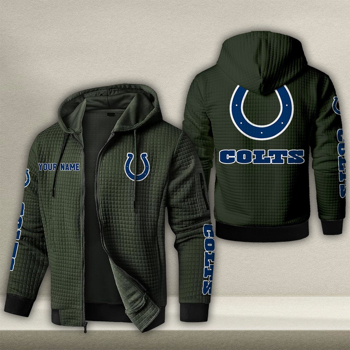 IND x NFL Quilted Zip Hoodie DatND DVT