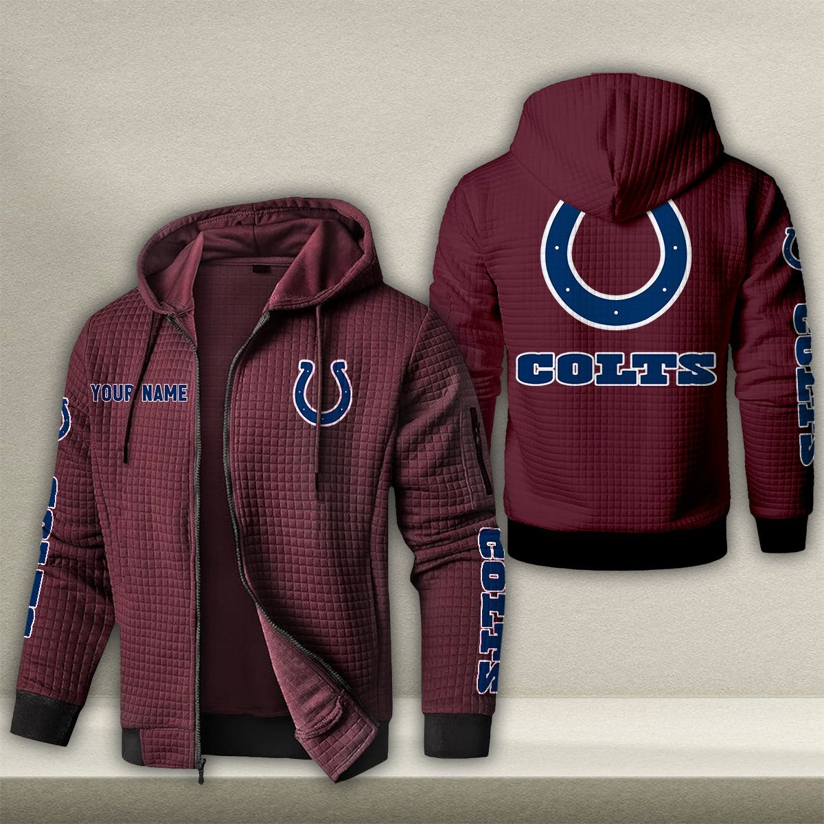 IND x NFL Quilted Zip Hoodie DatND DVT