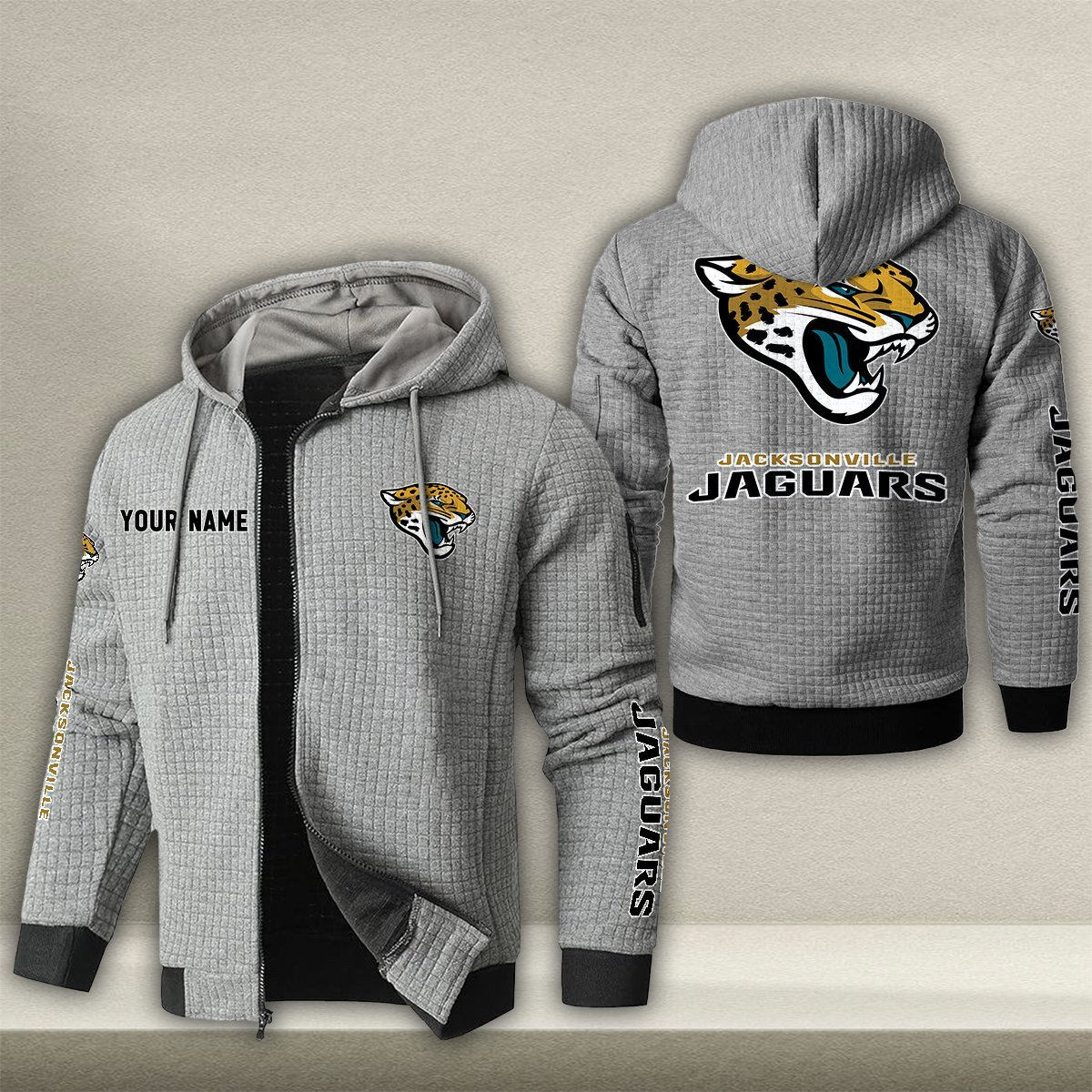 JAC x NFL Quilted Zip Hoodie DatND DVT