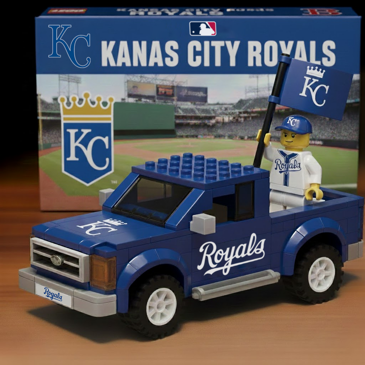 KC x MLB Building Blocks Truck Toy Set DatND DVT