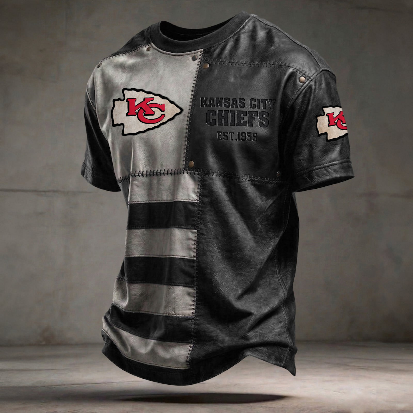KC x NFL T-Shirt 0404 DatND DVT Black