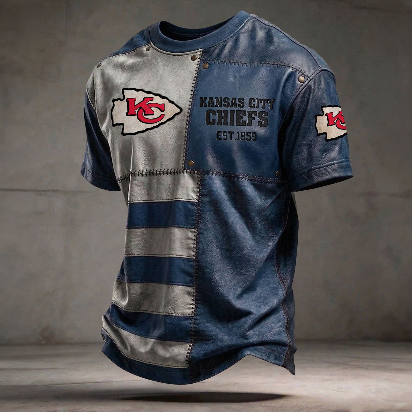 KC x NFL T-Shirt 0404 DatND DVT Blue