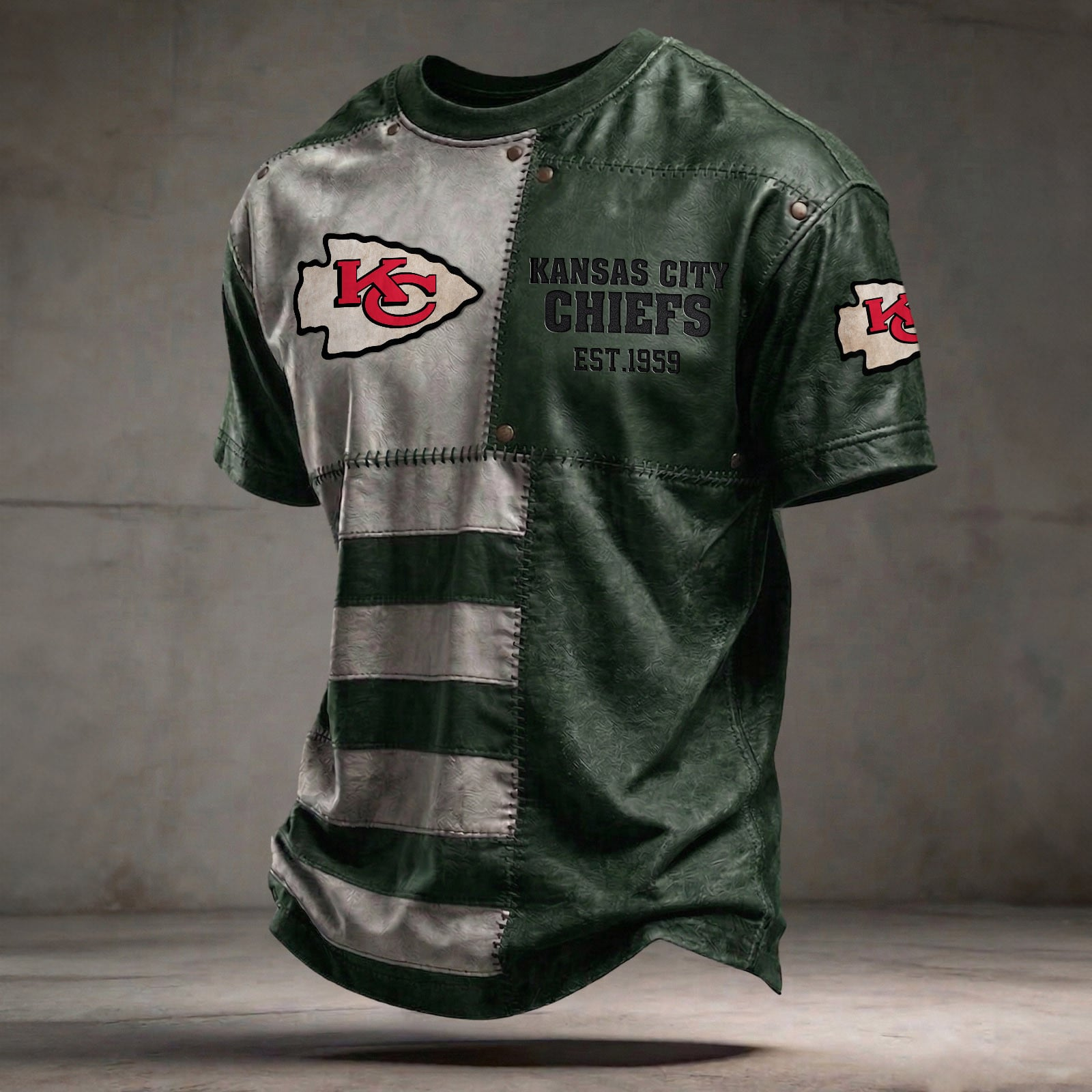 KC x NFL T-Shirt 0404 DatND DVT Green