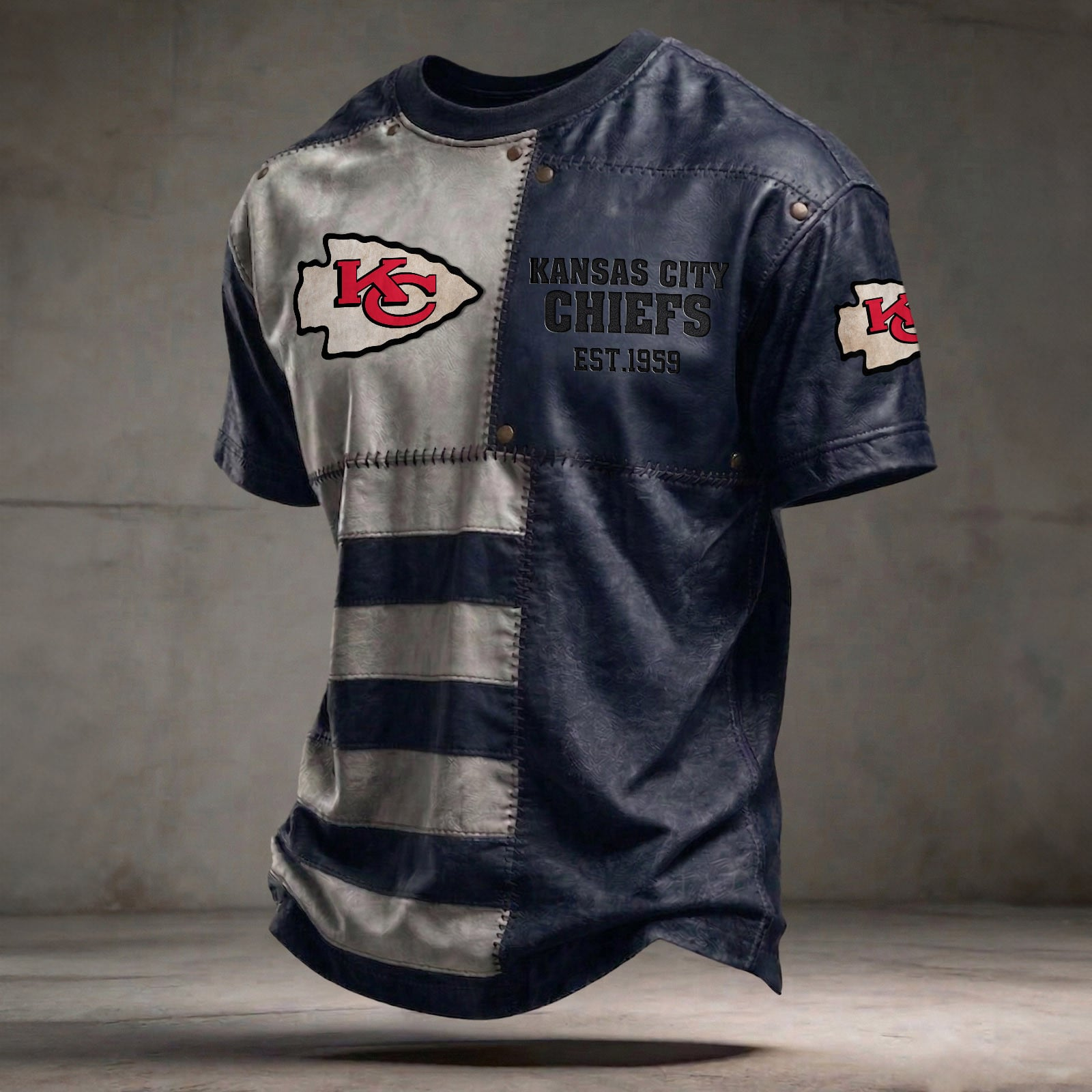 KC x NFL T-Shirt 0404 DatND DVT Navy