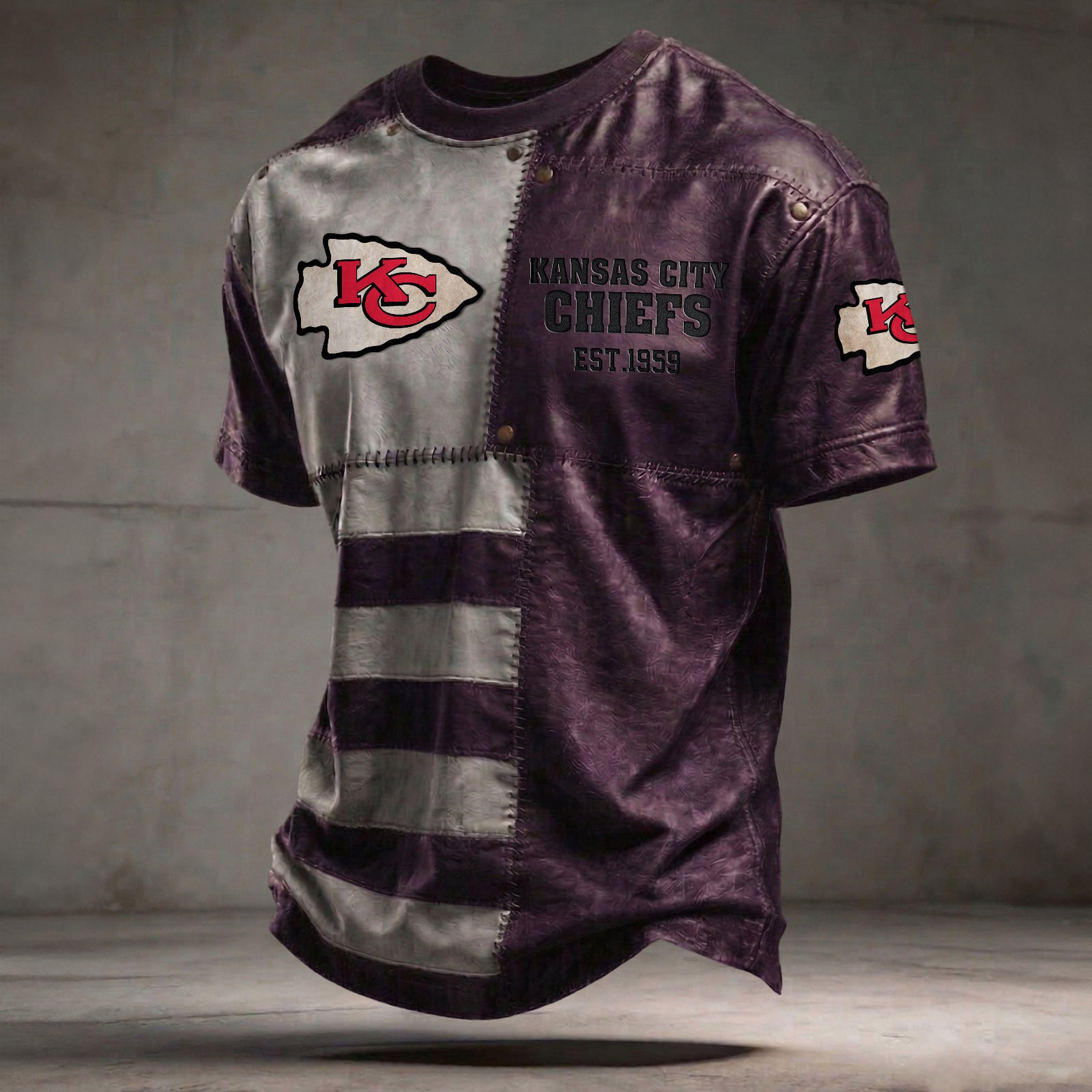 KC x NFL T-Shirt 0404 DatND DVT Purple