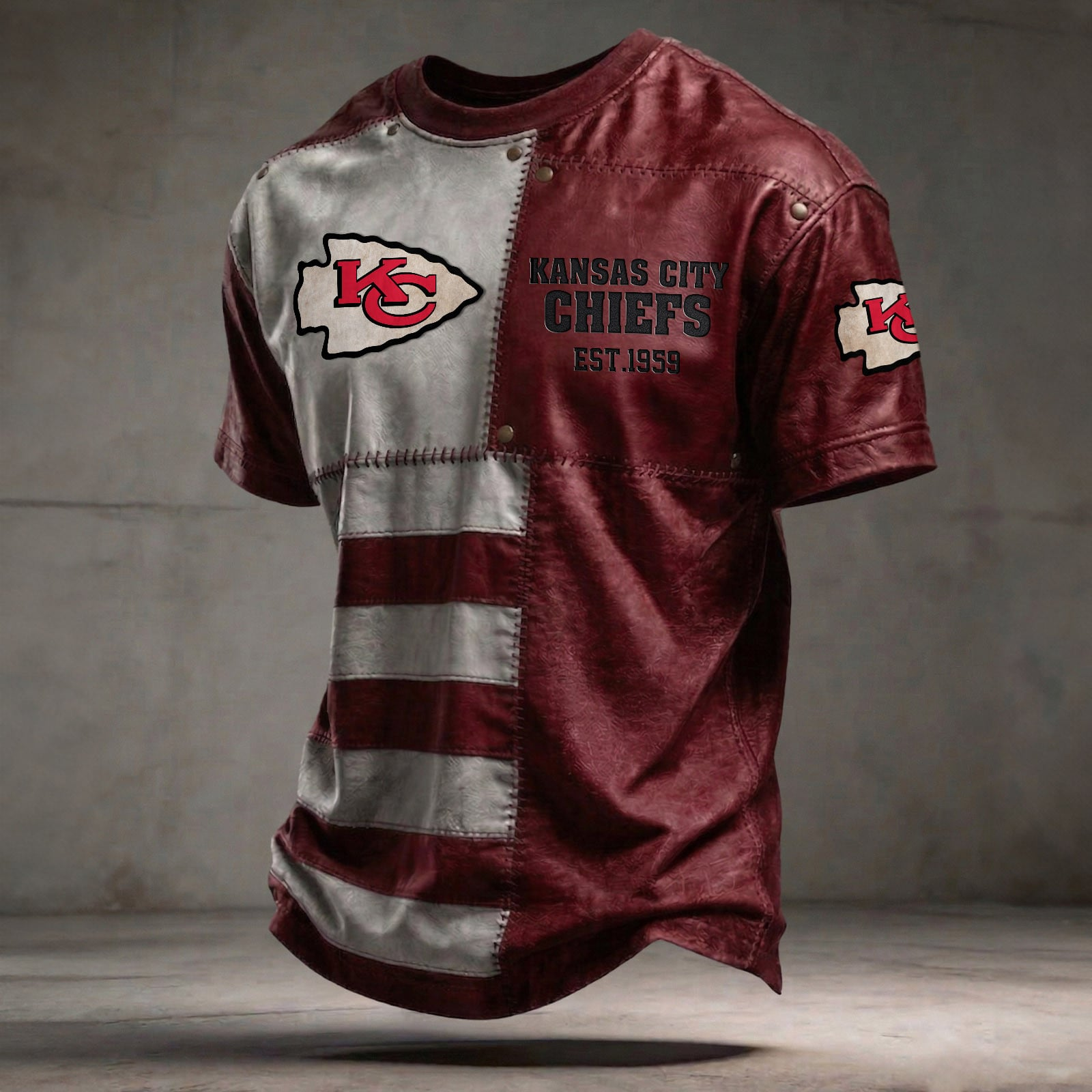 KC x NFL T-Shirt 0404 DatND DVT Red