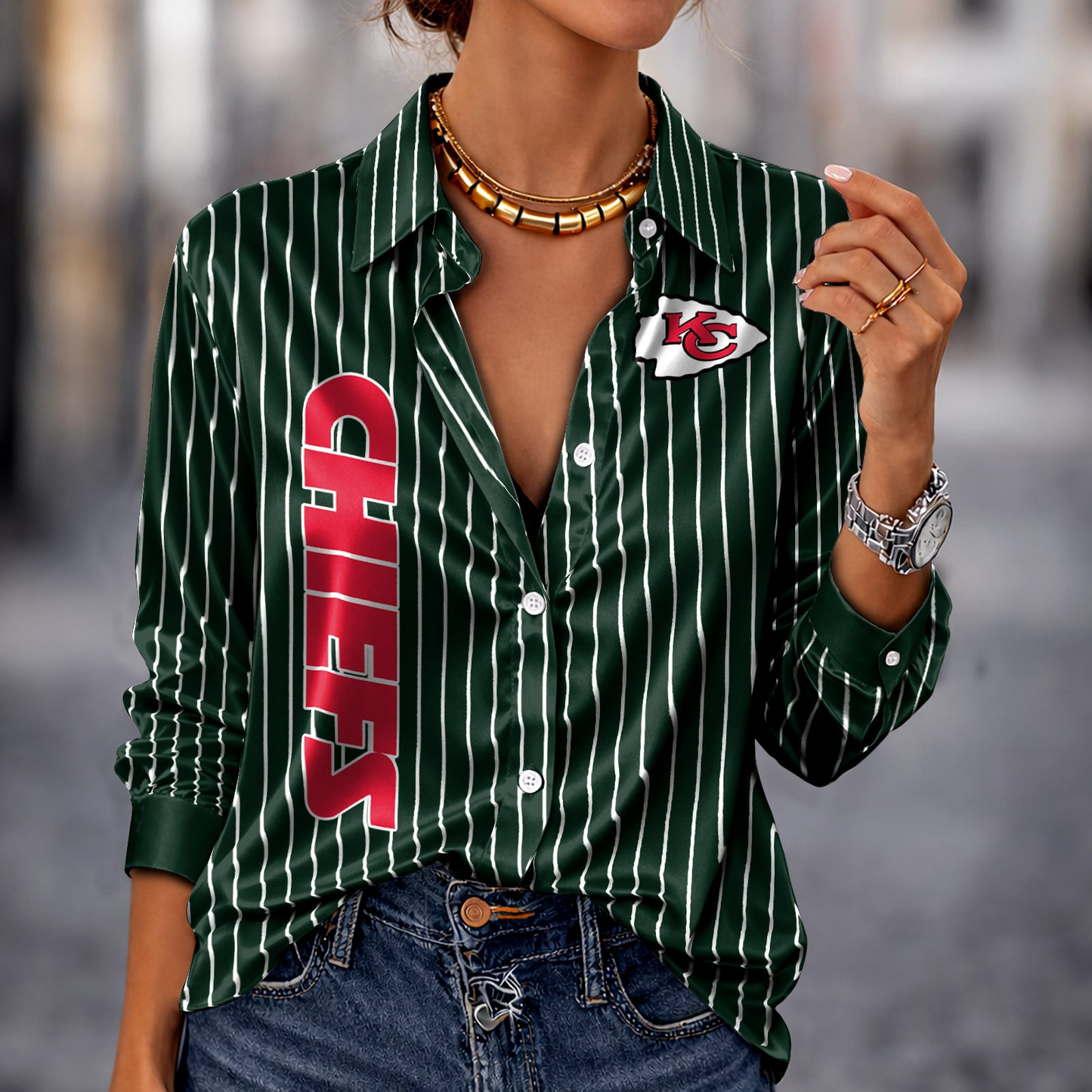 KCC x NFL Premium Stripe Shirt DATND TANTD 010426 Green