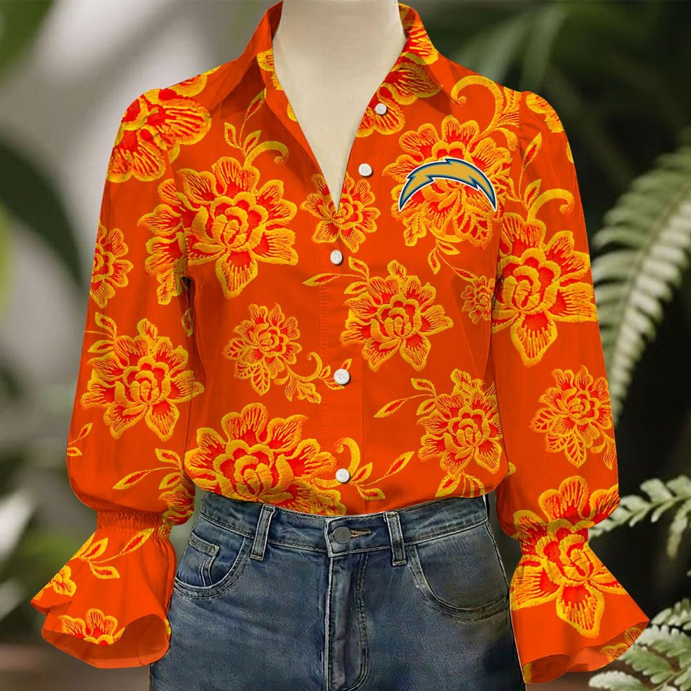 LAC x NFL 3D Collared Lace Long Sleeved Shirt 2004 DatND DVT