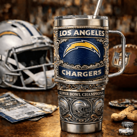 LAC x NFL 40oz Insulated Tumbler With Handle – Premium Fan Edition 0605 DatND DVT