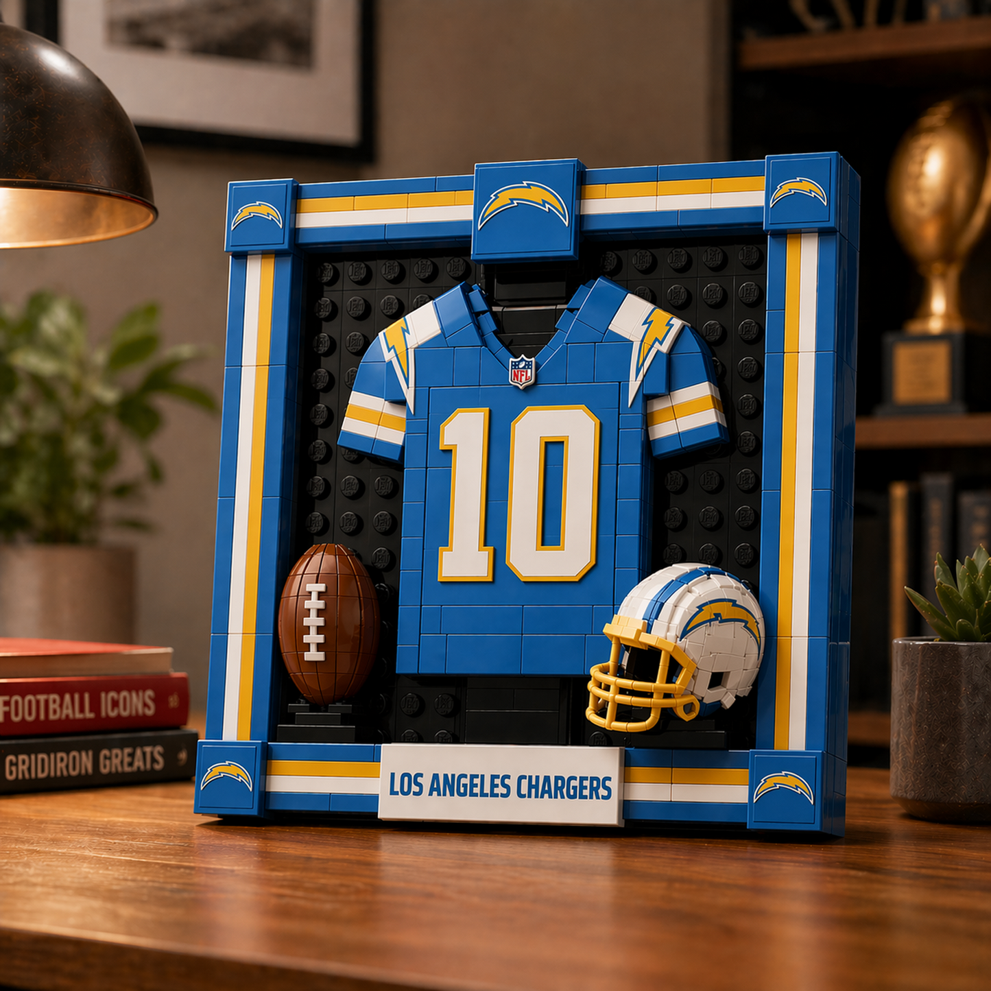 LAC x NFL Framed Jersey Building Set 2304 DatND DVT