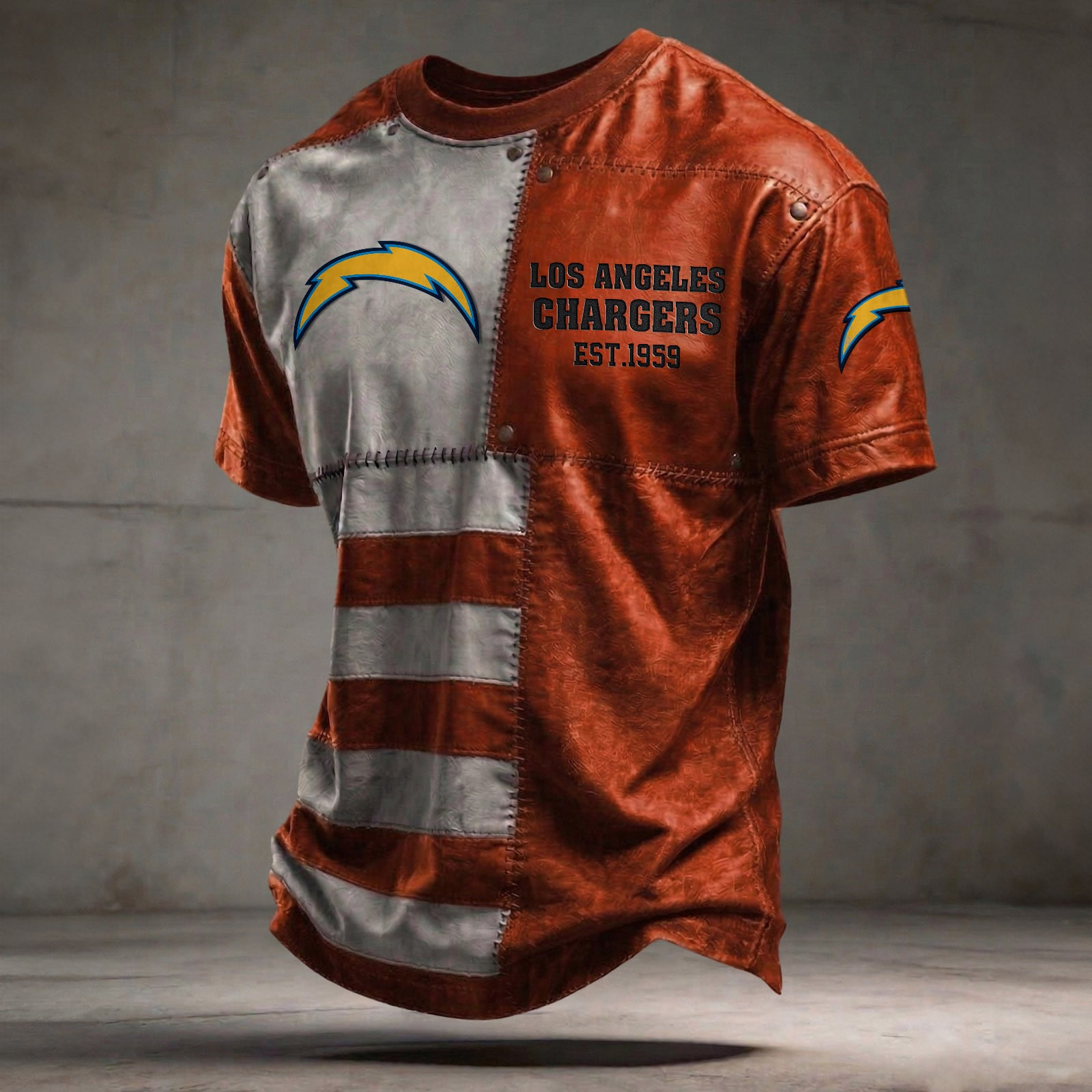 LAC x NFL T-Shirt 0404 DatND DVT Orange