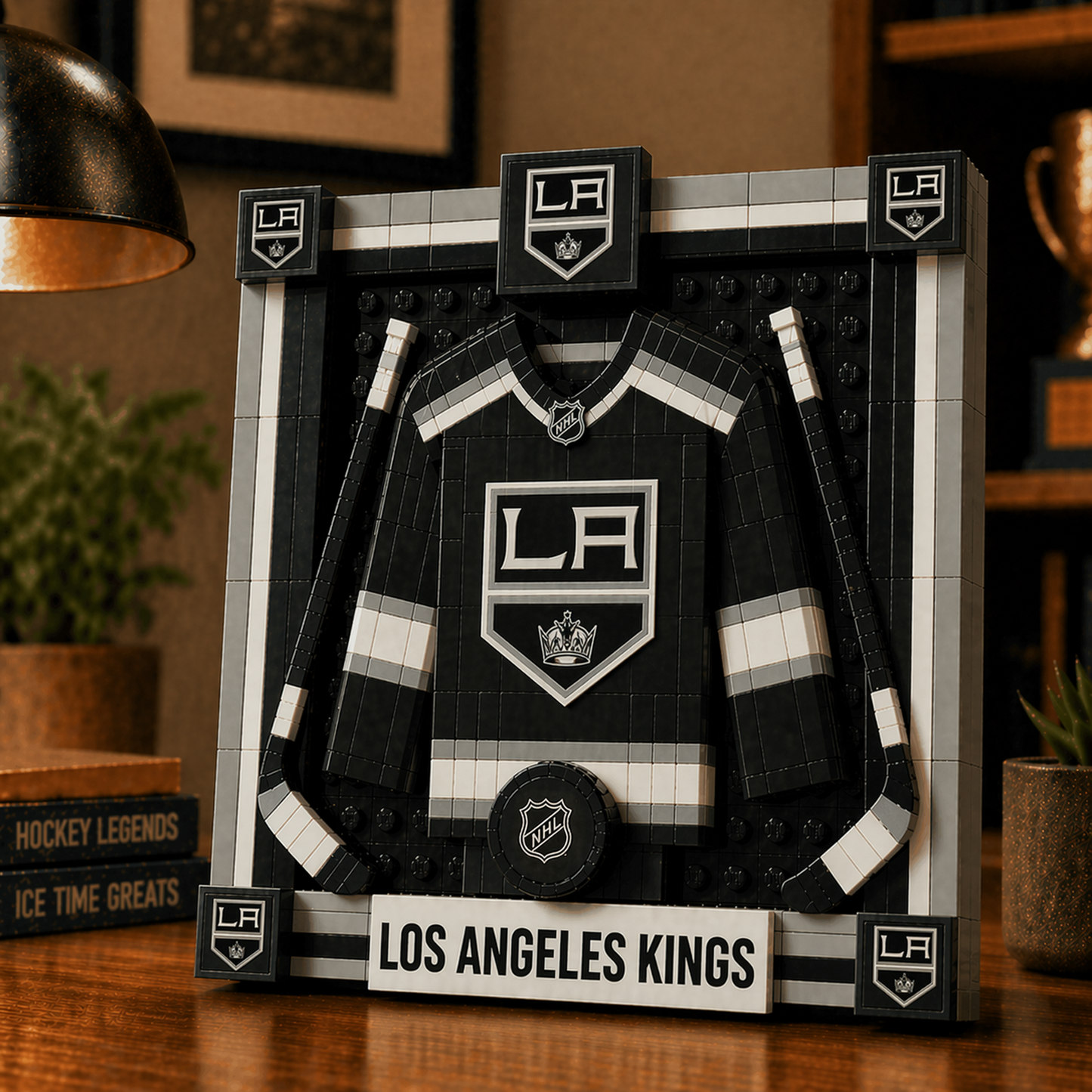 LAK x NHL Framed Jersey Building Set 2404 DatND DVT
