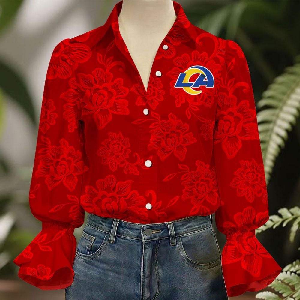LAR x NFL 3D Collared Lace Long Sleeved Shirt 2004 DatND DVT