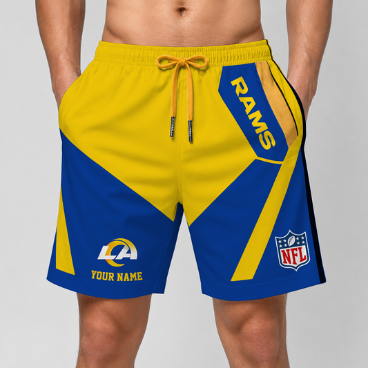 LAR x NFL Special Short Pants For Men Custom Name V2 DATND TANTD 290426
