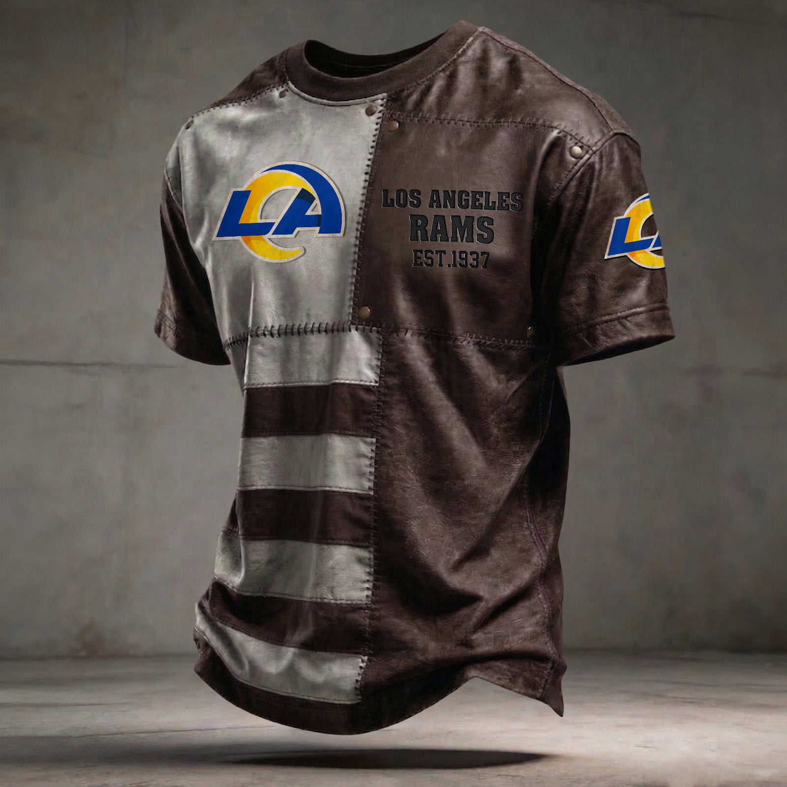 LAR x NFL T-Shirt 0404 DatND DVT Brown
