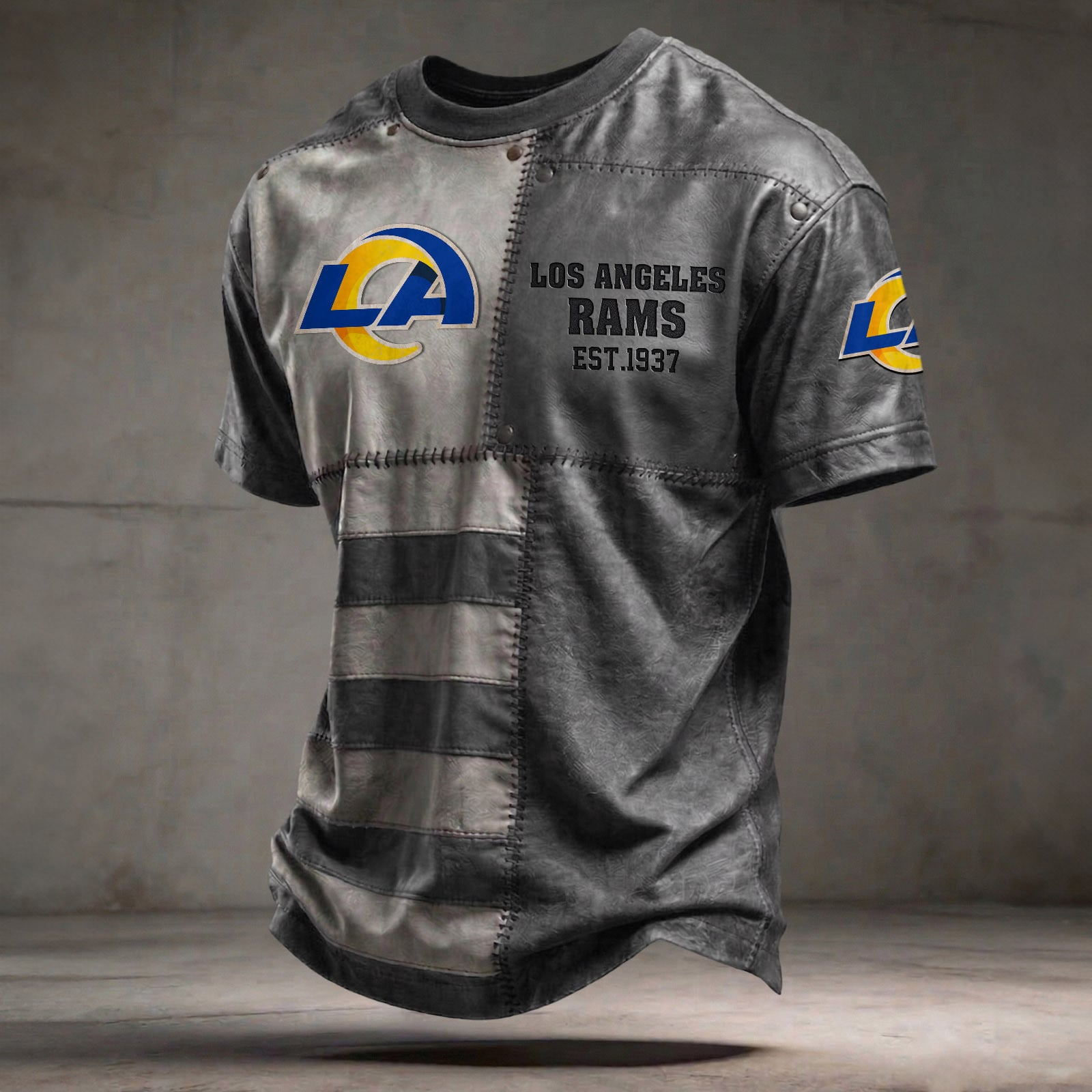 LAR x NFL T-Shirt 0404 DatND DVT Grey
