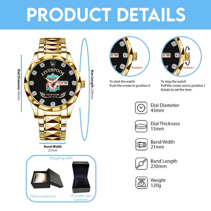 LIV x EPL Alloy Luxury Quartz Watch DatND DVT