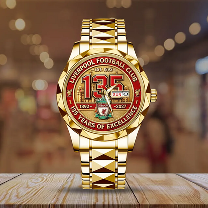 LIV x EPL135th Anniversary Alloy Luxury Quartz Watch DATND TANTD