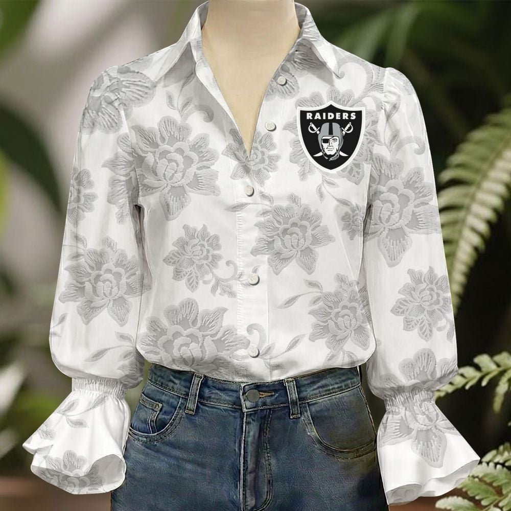 LV x NFL 3D Collared Lace Long Sleeved Shirt 2004 DatND DVT