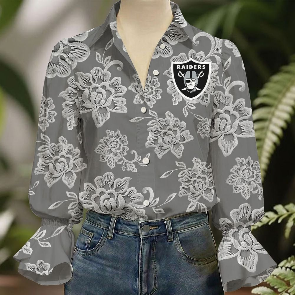 LV x NFL 3D Collared Lace Long Sleeved Shirt 2004 DatND DVT