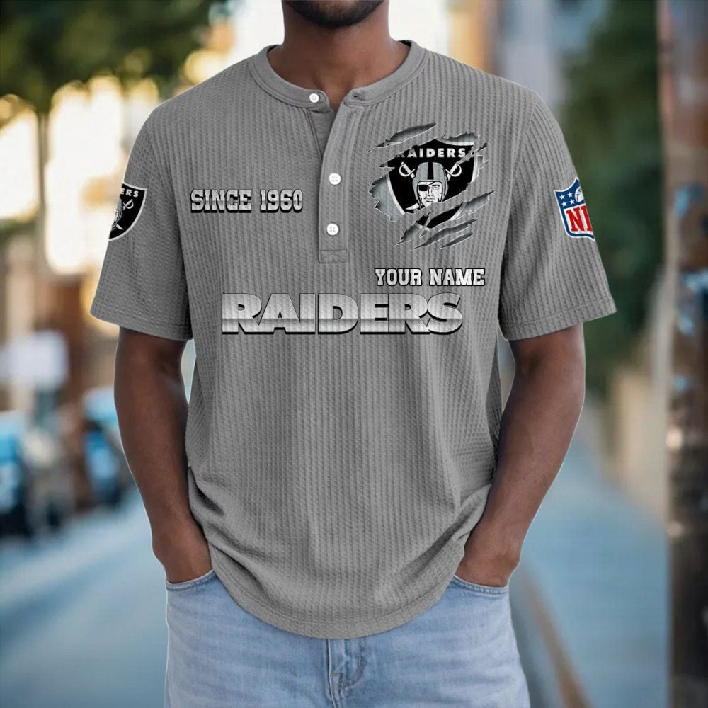 LV x NFL Crew Neck Button Henley Tshirt 0405 DatND DVT