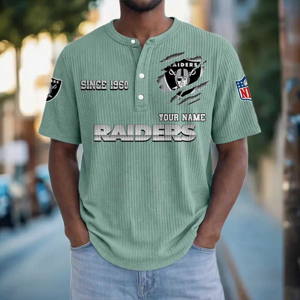 LV x NFL Crew Neck Button Henley Tshirt 0405 DatND DVT