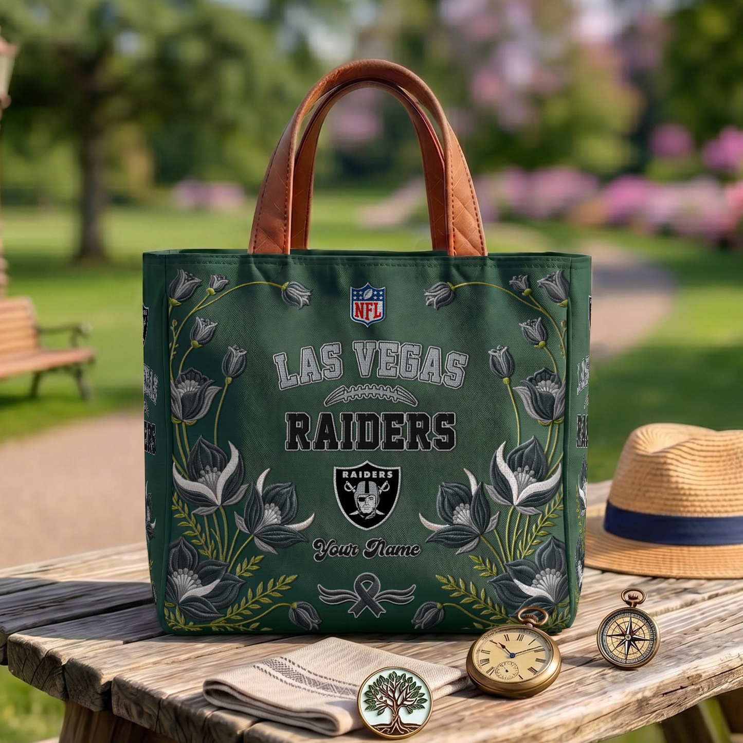 LV x NFL Printed Canvas Tote Bag 1604 DatND DVT