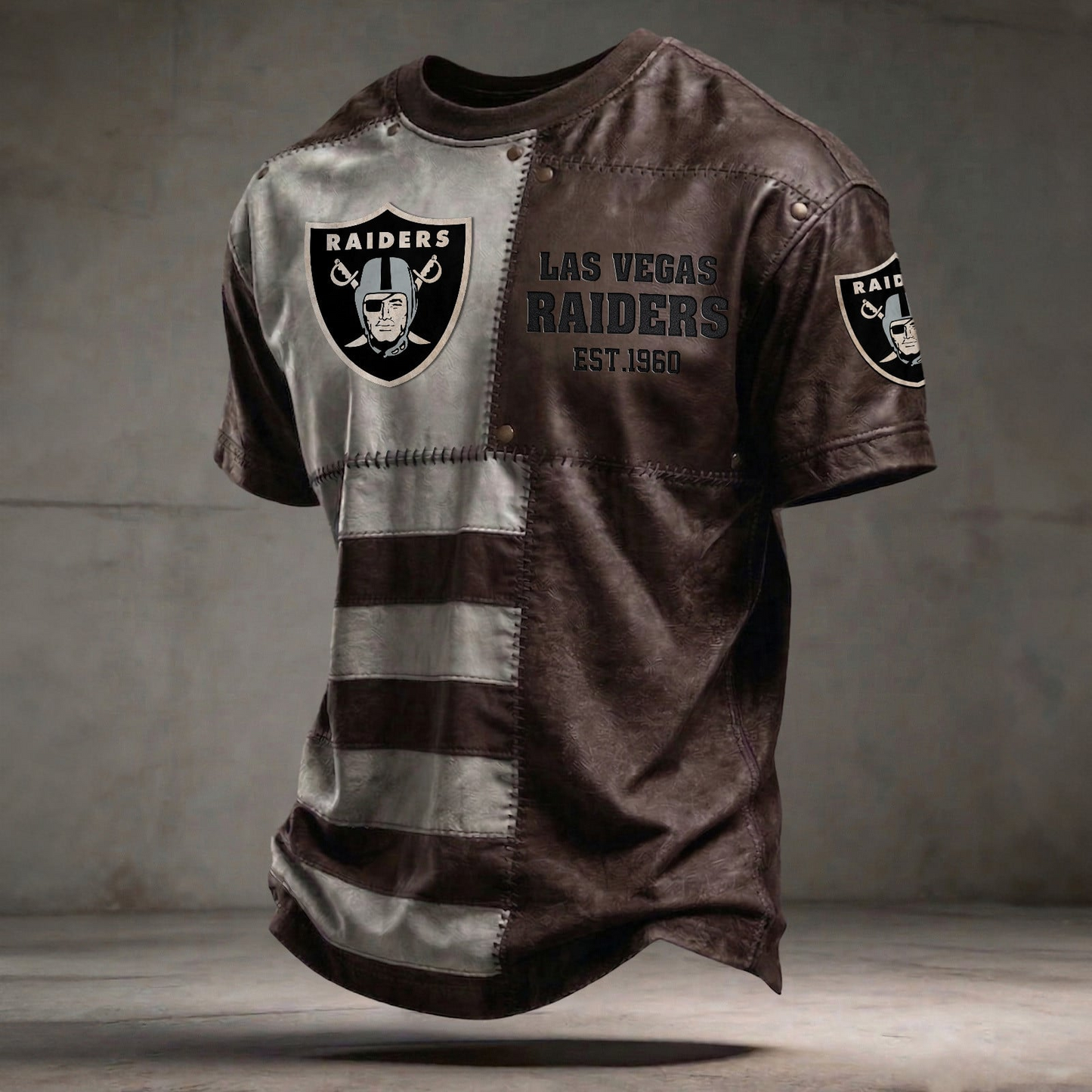 LV x NFL T-Shirt 0404 DatND DVT Brown
