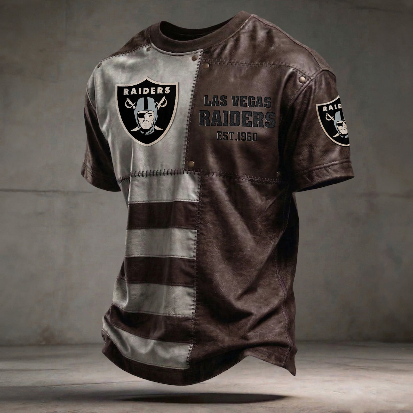 LV x NFL T-Shirt 0404 DatND DVT Brown