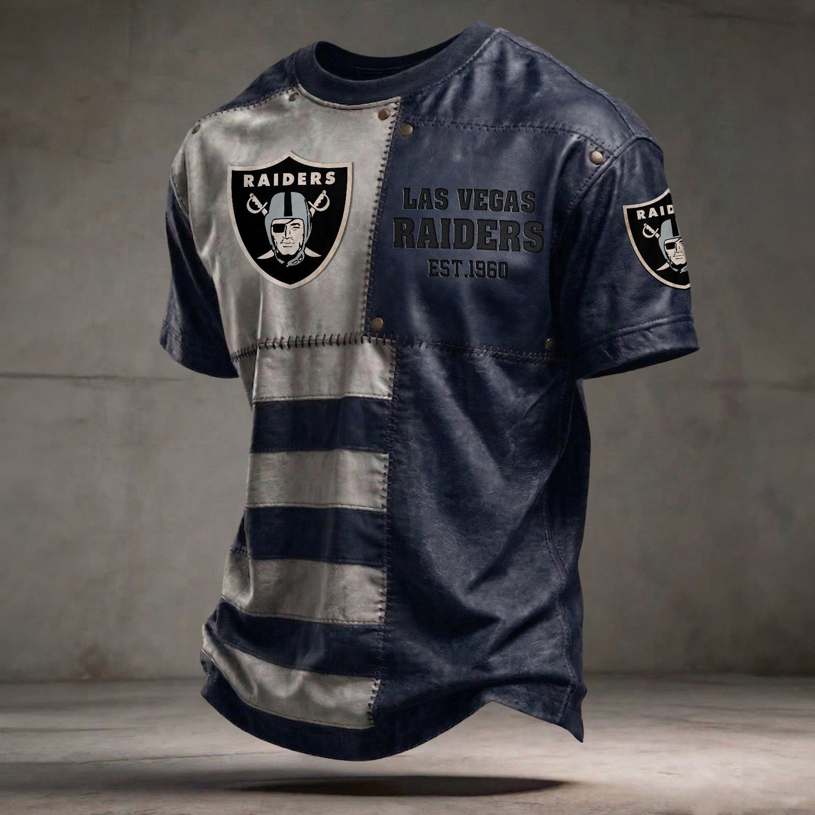 LV x NFL T-Shirt 0404 DatND DVT Navy