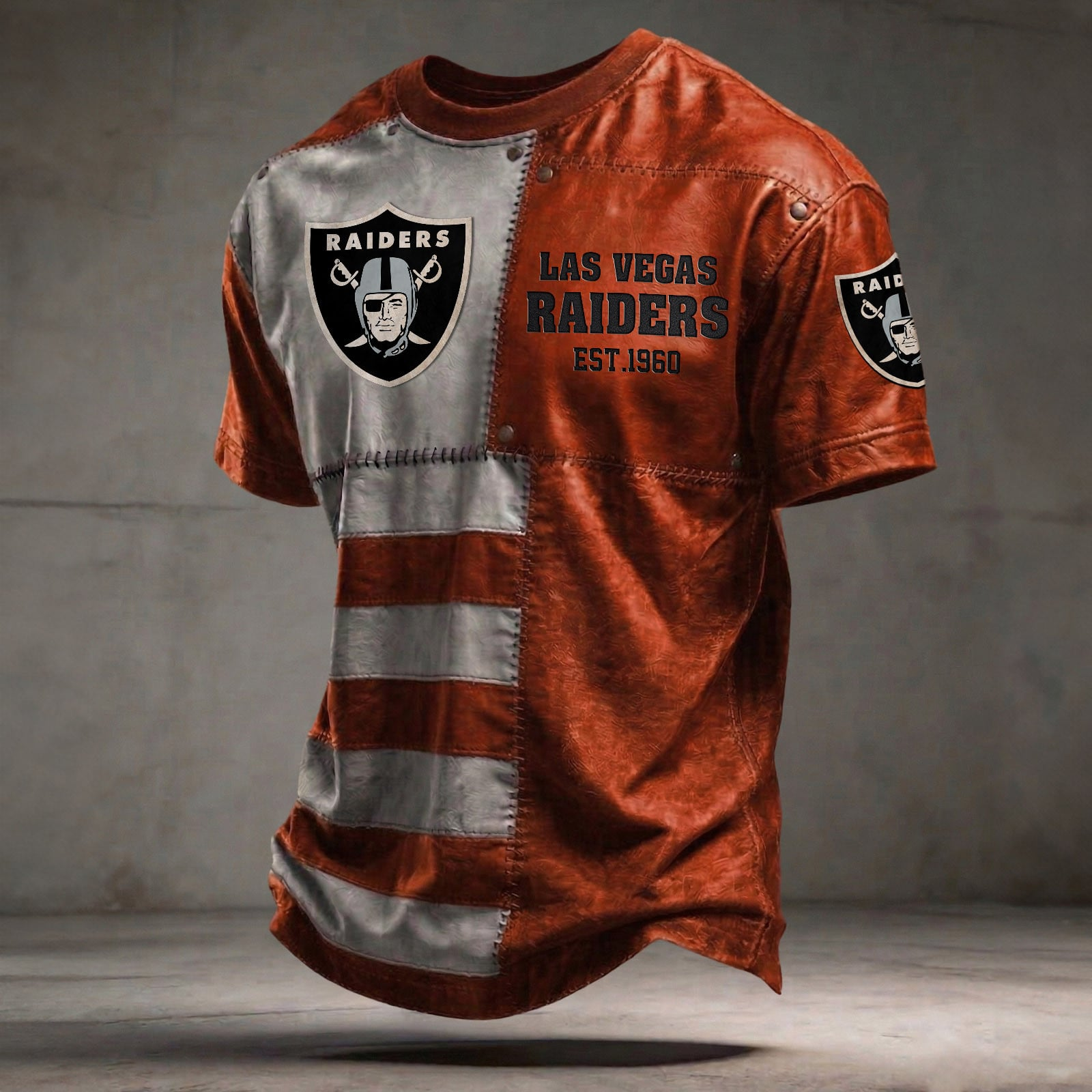 LV x NFL T-Shirt 0404 DatND DVT Orange