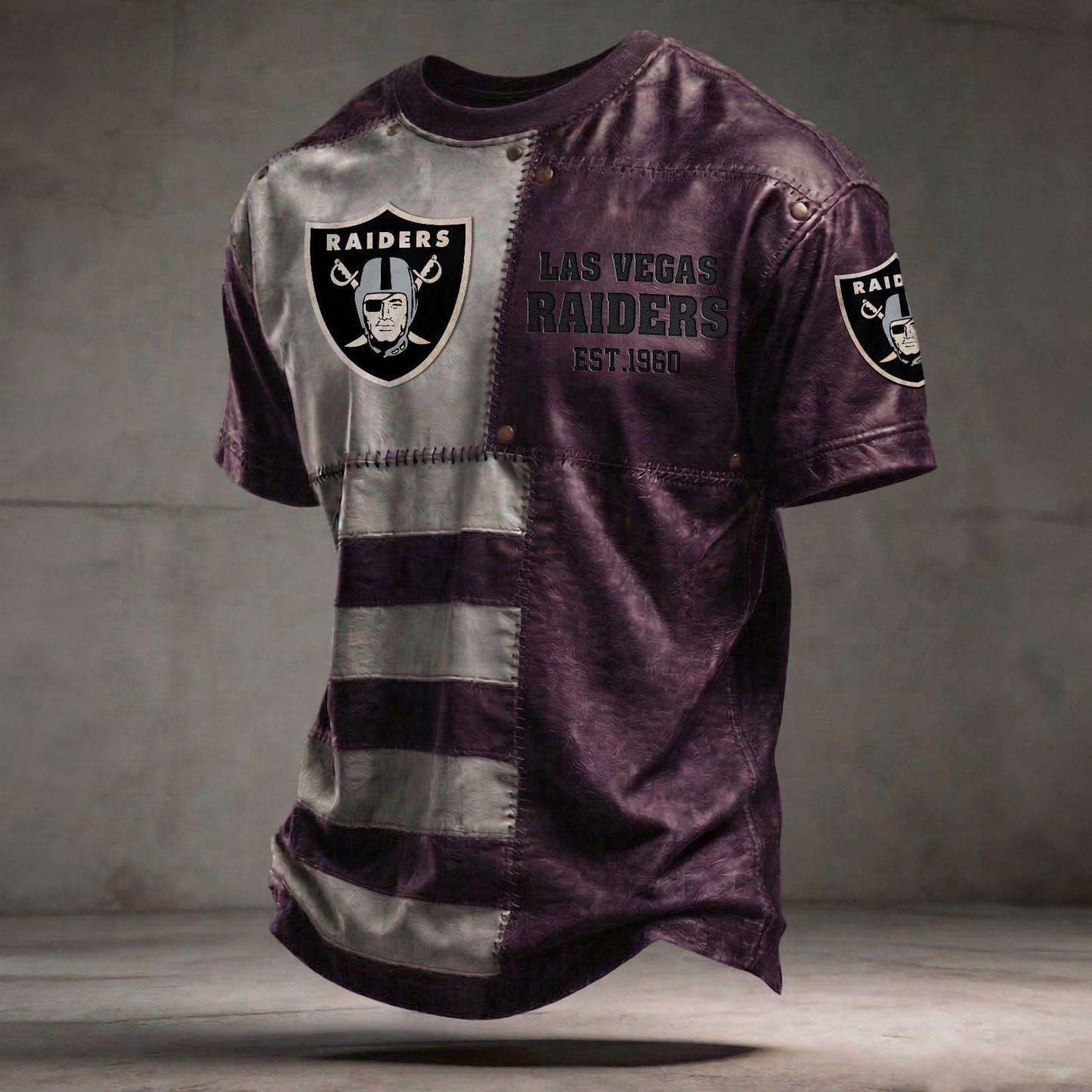 LV x NFL T-Shirt 0404 DatND DVT Purple
