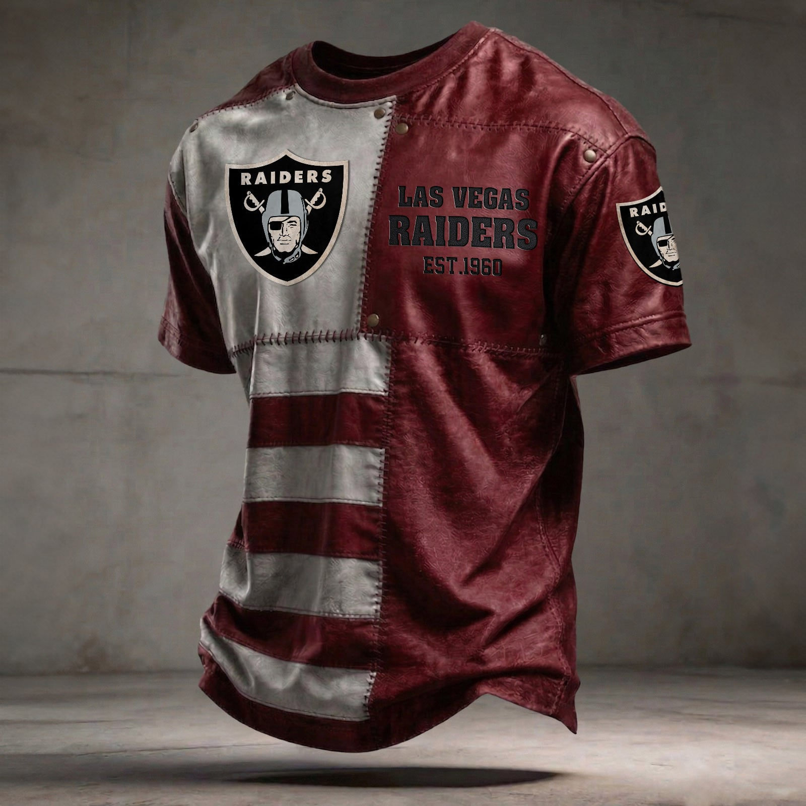 LV x NFL T-Shirt 0404 DatND DVT Red