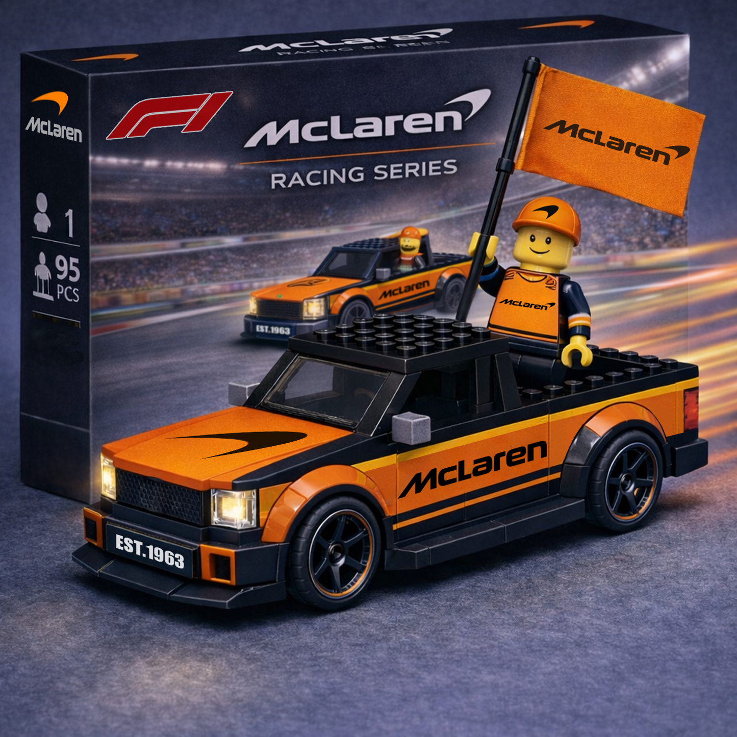 MCL x F1 Building Blocks Truck Toy Set V1 1004 DatND DVT