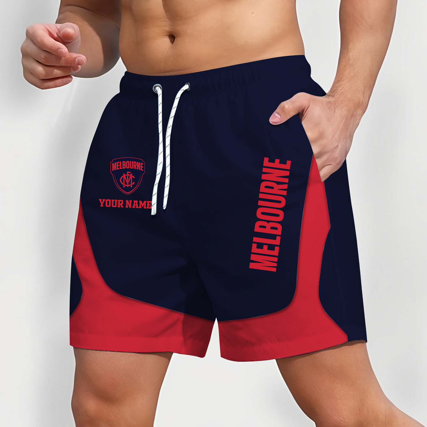 MEL x AFL Team Special Short Pants For Men Custom Name Gifts DATND TANTD 070426