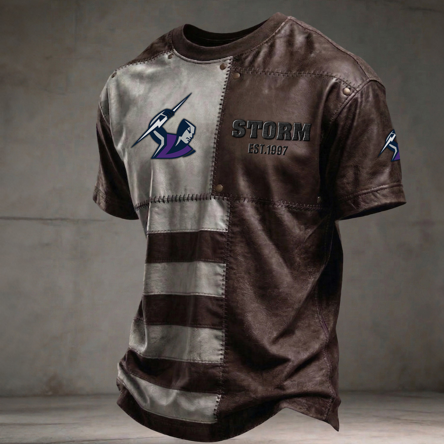 MEL x NRL Premium 3D Shirt DATND TANTD 060426 Brown