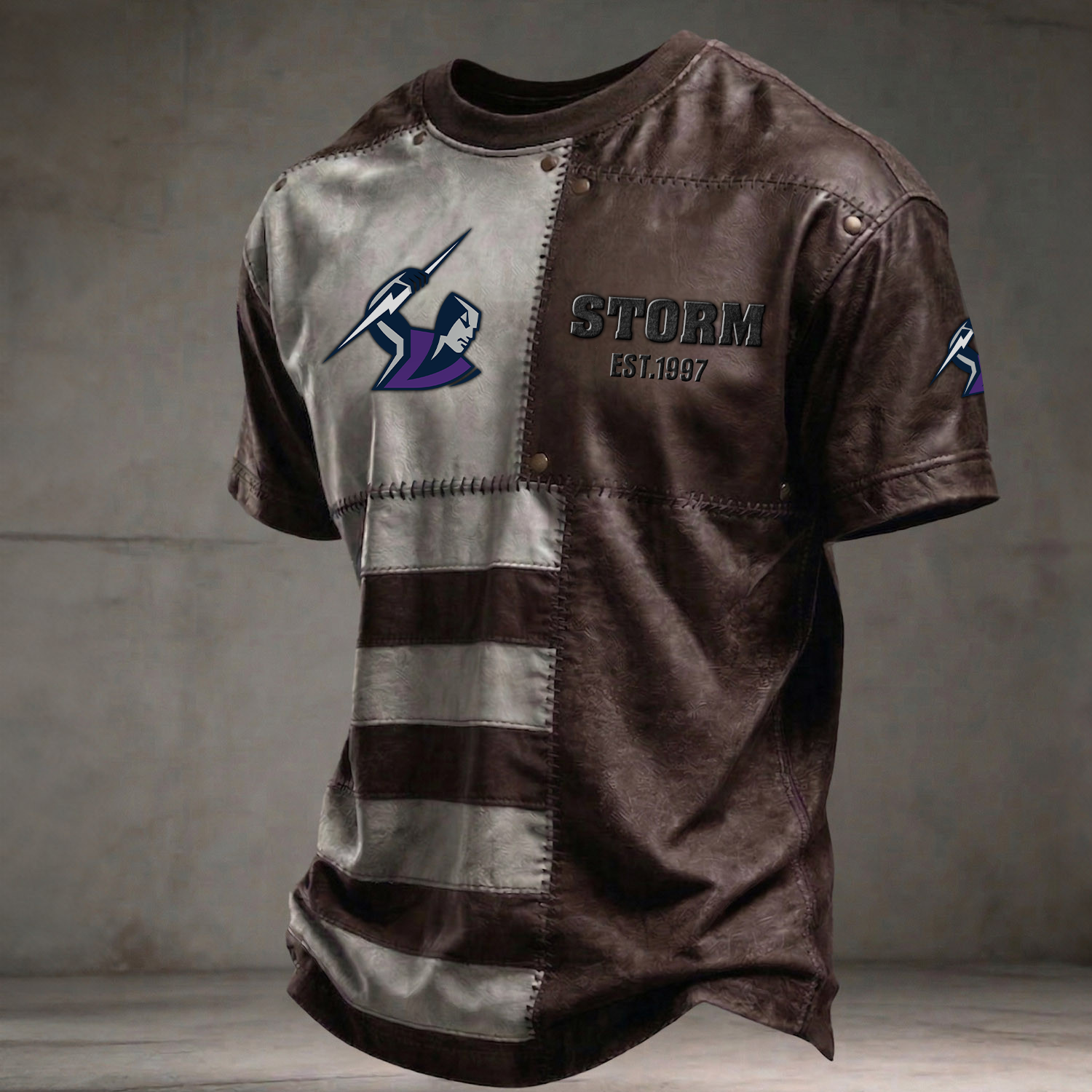 MEL x NRL Premium 3D Shirt DATND TANTD 060426 Brown