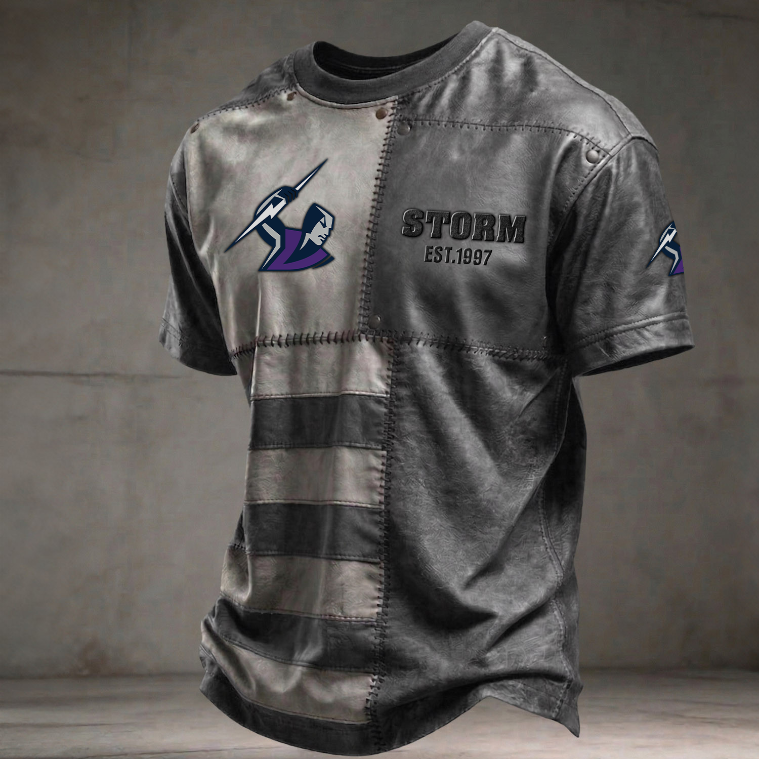 MEL x NRL Premium 3D Shirt DATND TANTD 060426 Grey