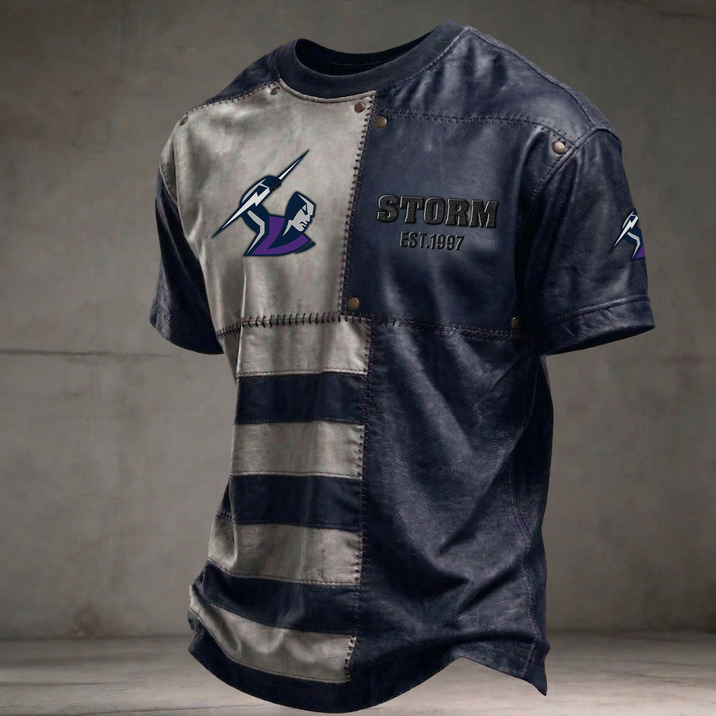 MEL x NRL Premium 3D Shirt DATND TANTD 060426 Navy