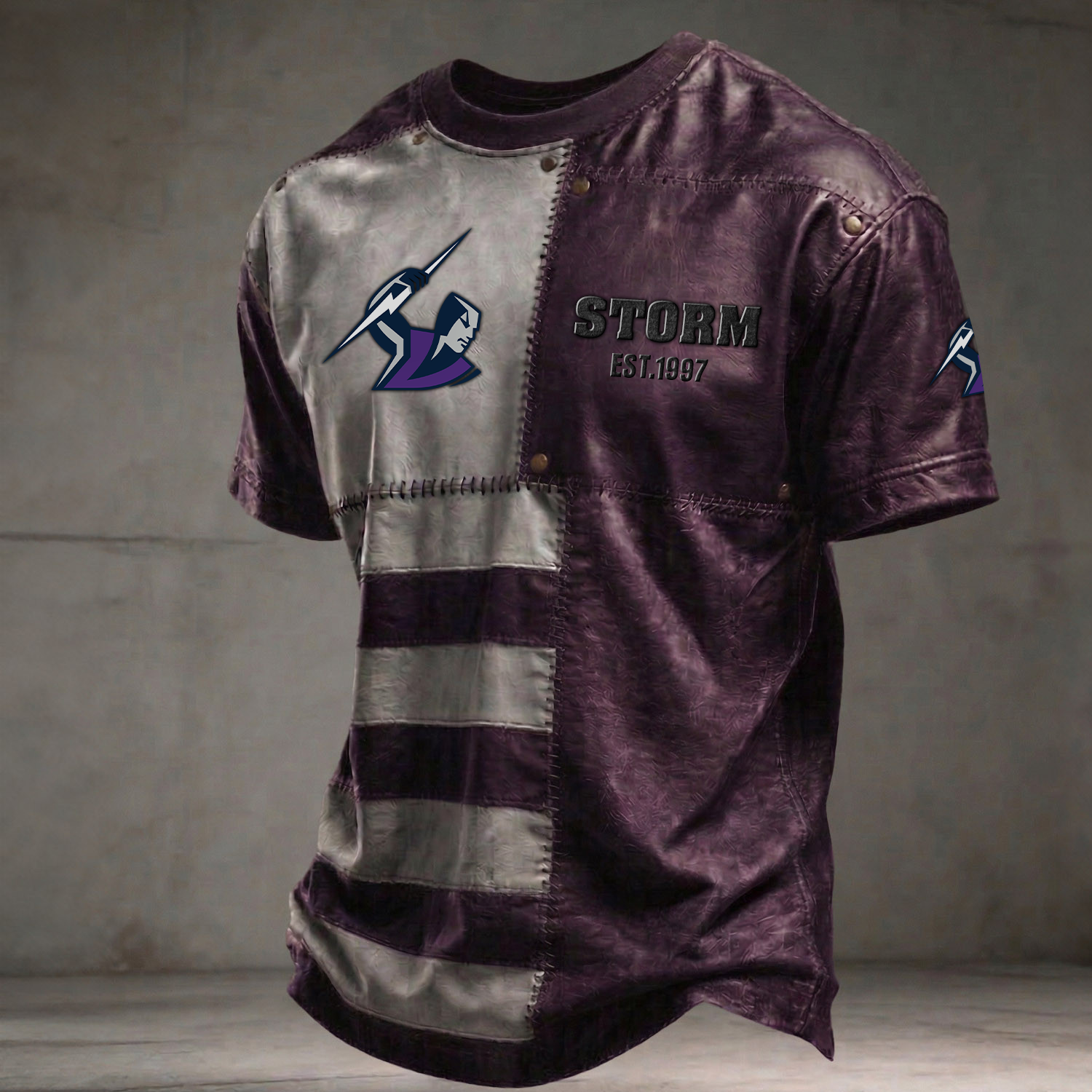 MEL x NRL Premium 3D Shirt DATND TANTD 060426 Purple