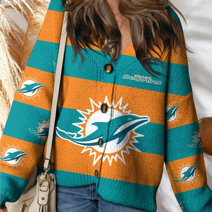 MIA x NFL Cardigan Sweatshirt With Button  DatND DVT