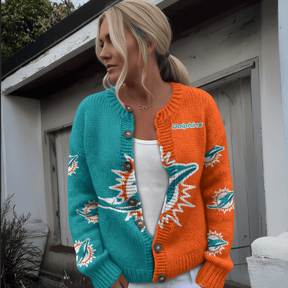 MIA x NFL Cardigan Sweatshirt With Button v1  DatND DVT
