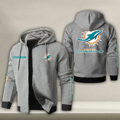 MIA x NFL Quilted Zip Hoodie DatND DVT