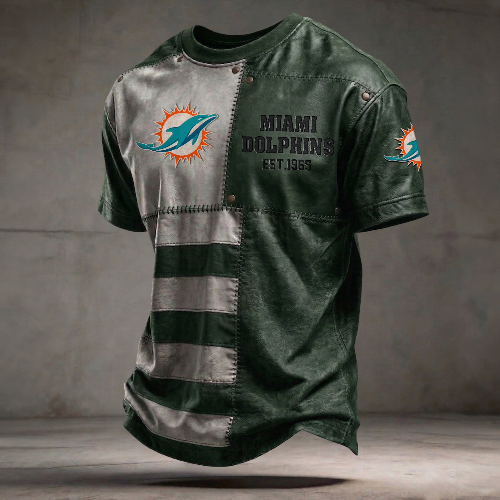 MIA x NFL T-Shirt 0404 DatND DVT Green