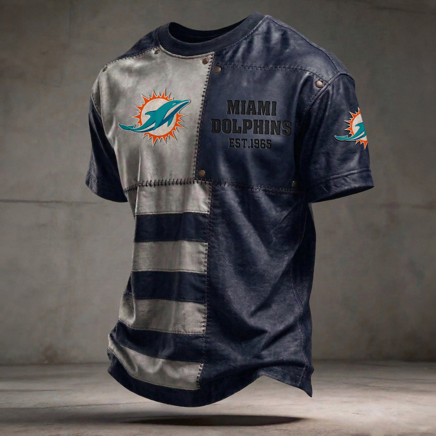 MIA x NFL T-Shirt 0404 DatND DVT Navy