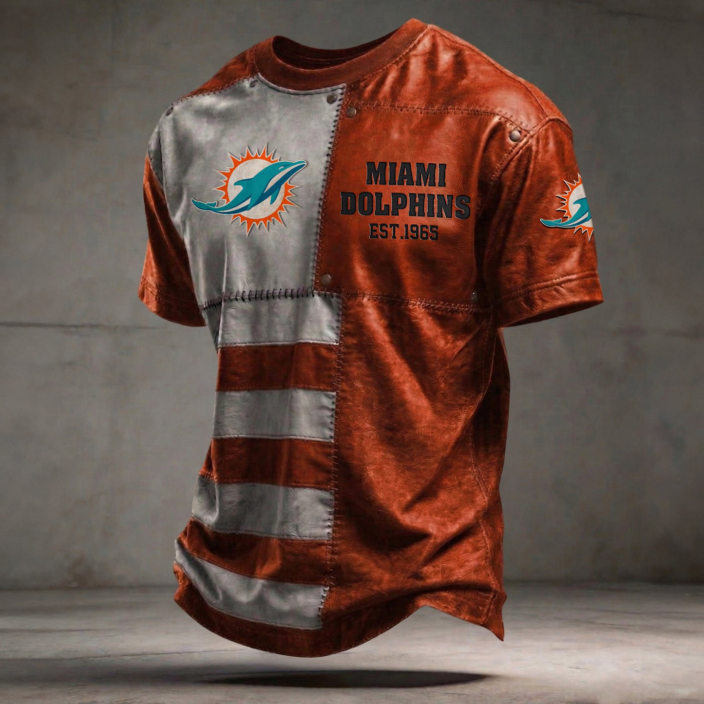MIA x NFL T-Shirt 0404 DatND DVT Orange